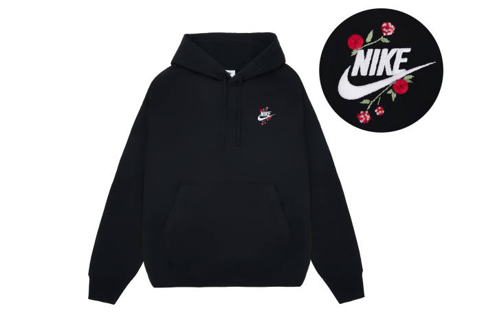 Nike Nike Sweatshirts Unisex Black Hooded Thickened Regular