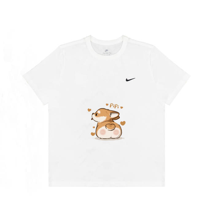 Nike Nike Dri Fit T Shirts Unisex White Crew Neck Moderate Straight Fit