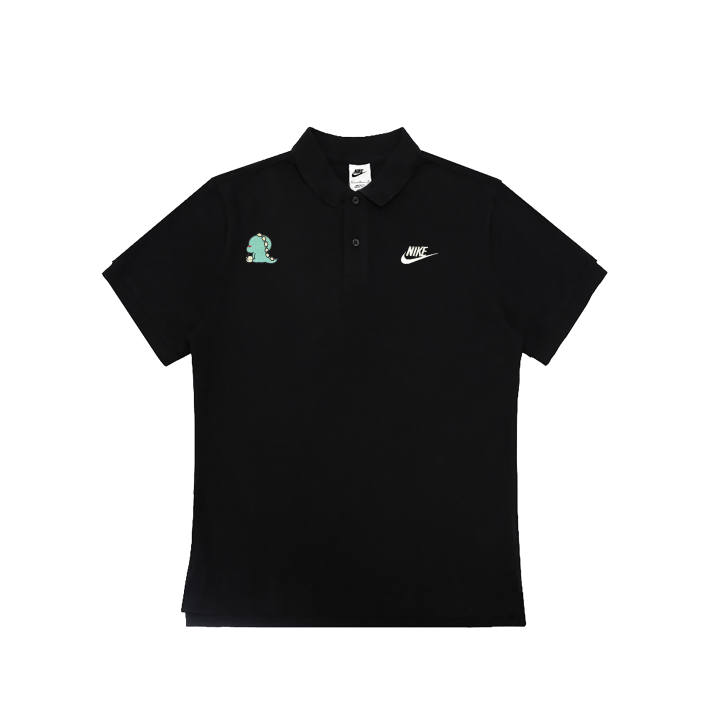 Nike Nike Polo Shirts Unisex Black Polo Collar Moderate Straight Fit