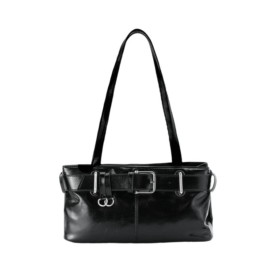 MINISO Pu Underarm Tote Small Women's Black/White