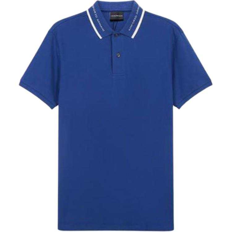 EMPORIO ARMANI SS21 Polo Shirt Men's Royal Blue