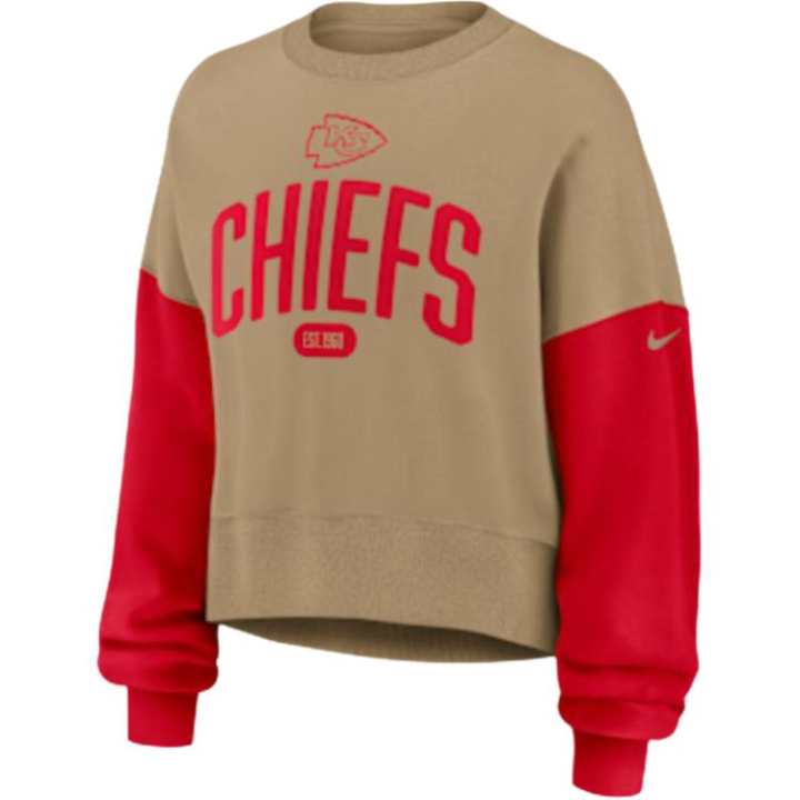 Nike Nike Kansas City Chiefs Rewind Women's Nike Nfl Pullover Crew
