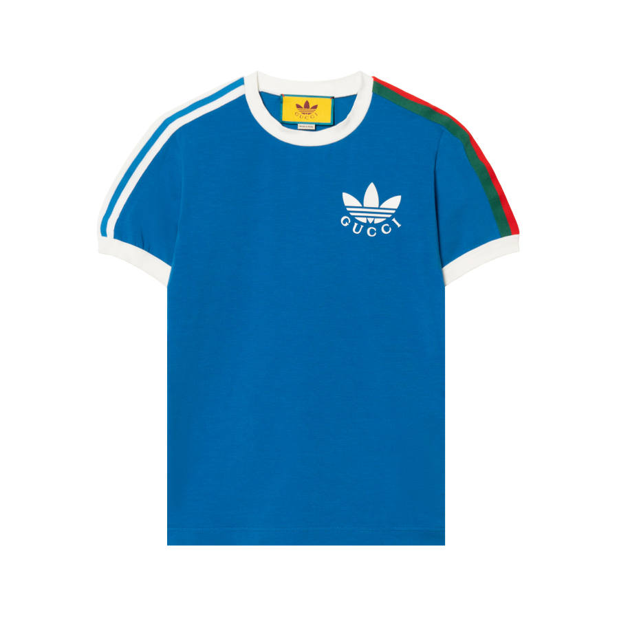 GUCCI x Adidas Originals T Shirt Unisex Blue
