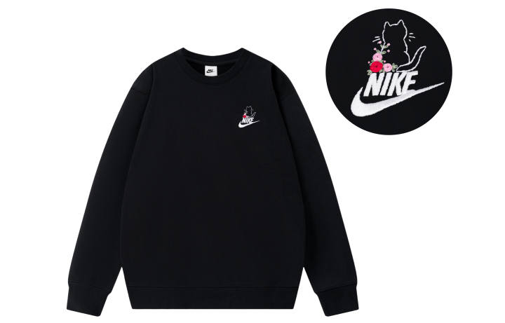 Nike Nike Sweatshirts Unisex Black Crew Neck Moderate Regular