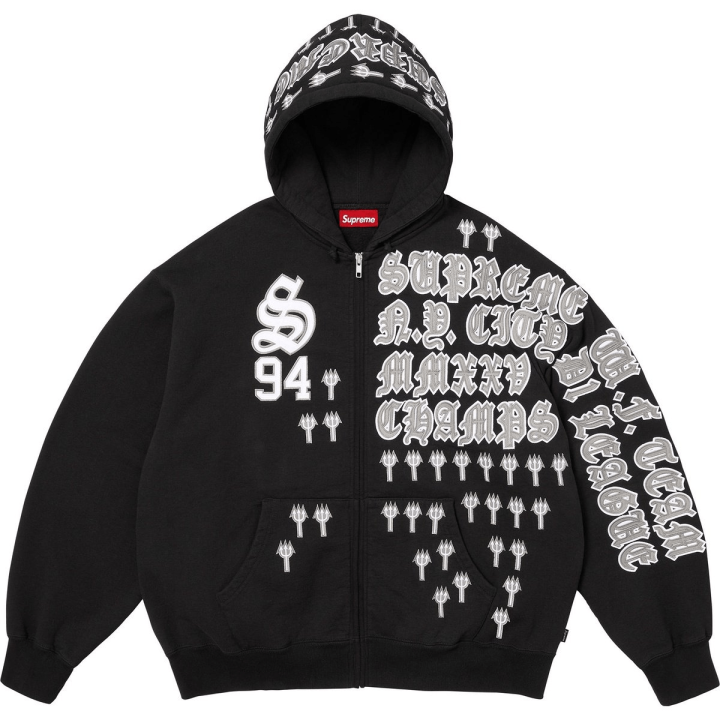 Supreme Supreme League Champs zip-up hoodie