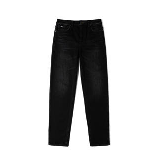 Lee Jeans Women's Black Gray Color Thickened Tapered Pants
