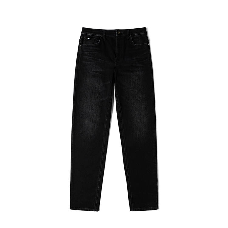 Lee Jeans Women's Black Gray Color Thickened Tapered Pants