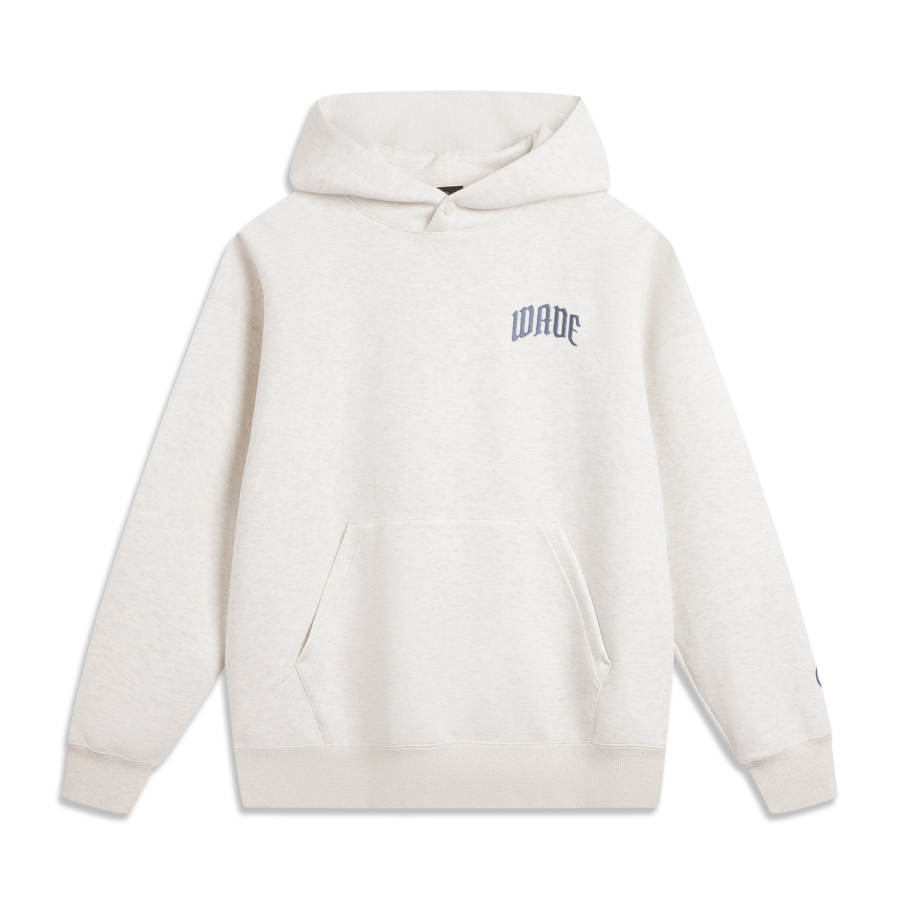 Li-Ning Li Ning Sweatshirts Men's Heather Gray Tile Gray Hooded Moderate Regular