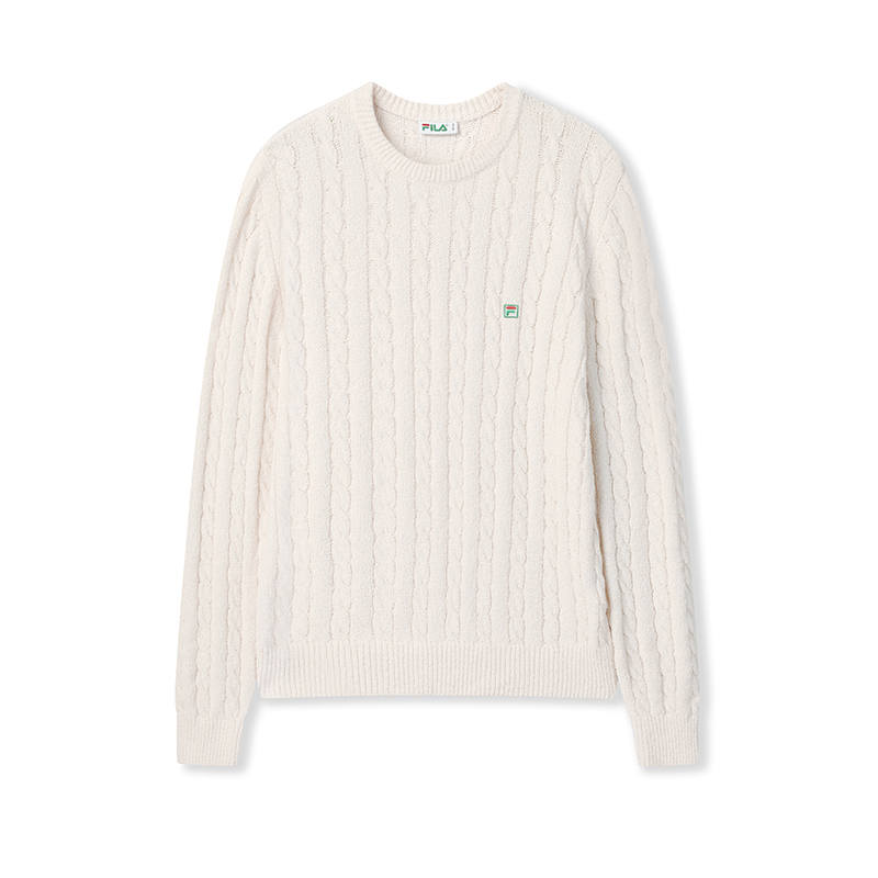 FILA Sweaters Unisex Ivory Crew Neck Moderate Other