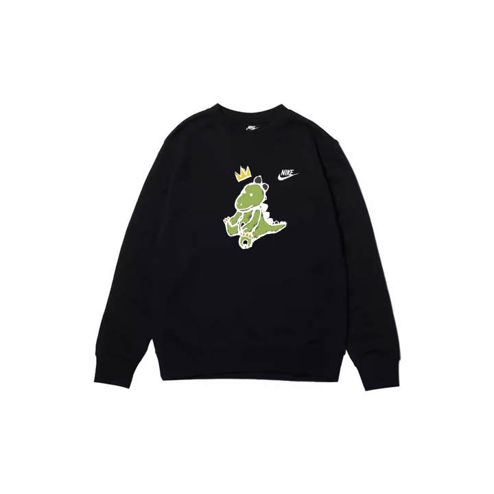 Nike Nike Sweatshirts Men's Black Crew Neck Moderate Regular