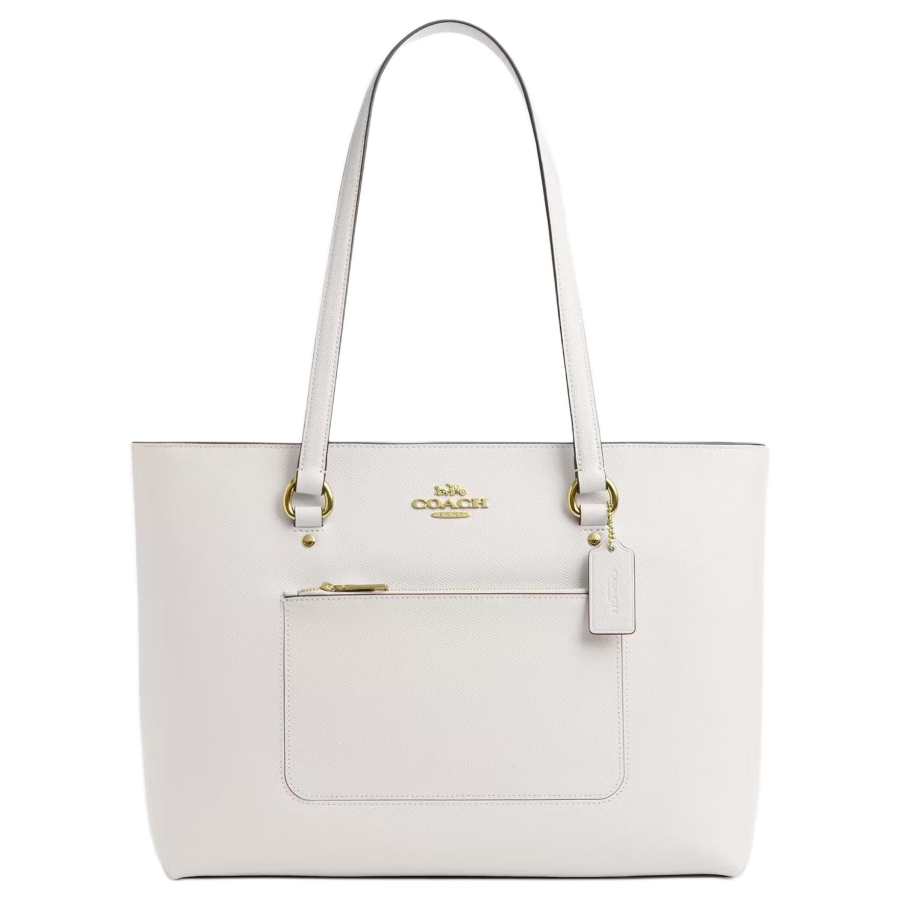 COACH Station Cow Split Leather With PVC And Polyester Back Fabric Tote Bag, Shopping Bag, Shoulder Bag Large Women's