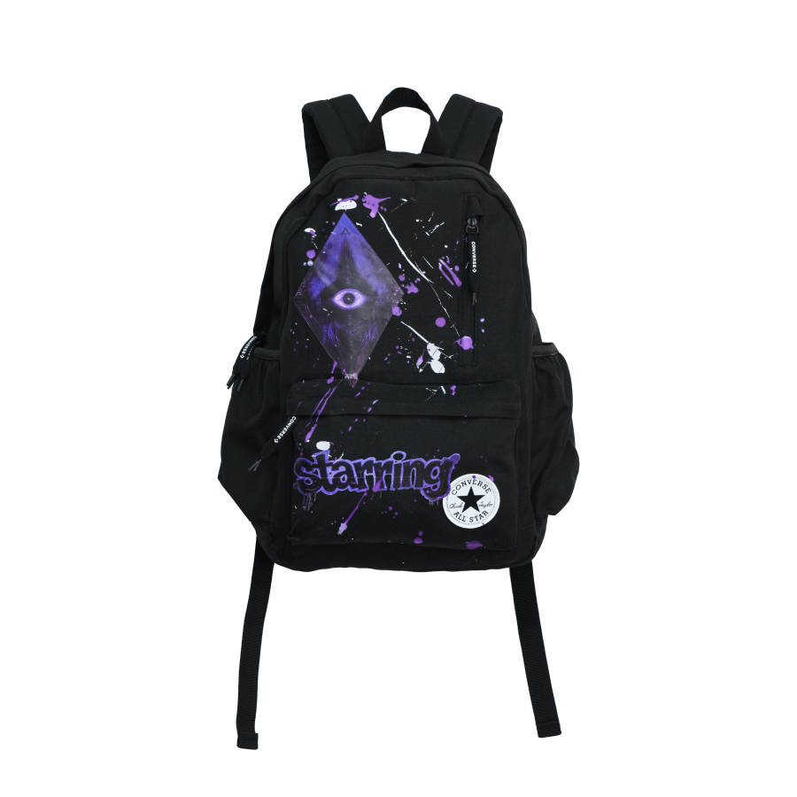 Converse Converse Polyester Graffiti, Eye Of Demon Backpack Unisex Black