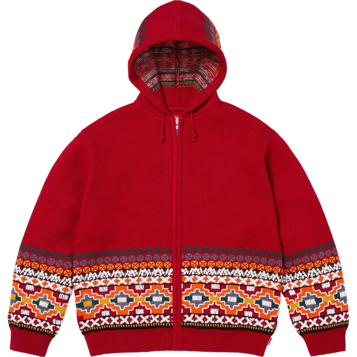 Supreme Supreme FW25 WEEK16 Beaded Zip Up Hooded Sweater Unisex