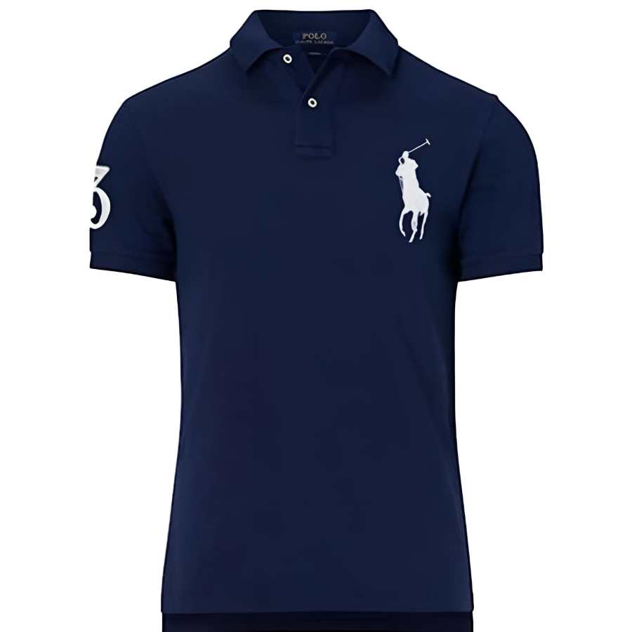 Polo Ralph Lauren Men's Graphic Embroidered Short-Sleeve Polo Shirt Navy