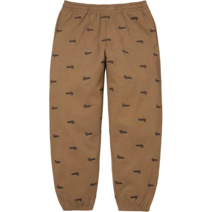 Supreme Supreme FW25 WEEK18 Repeat Script Sweatpant Knitted Sweatpants Unisex
