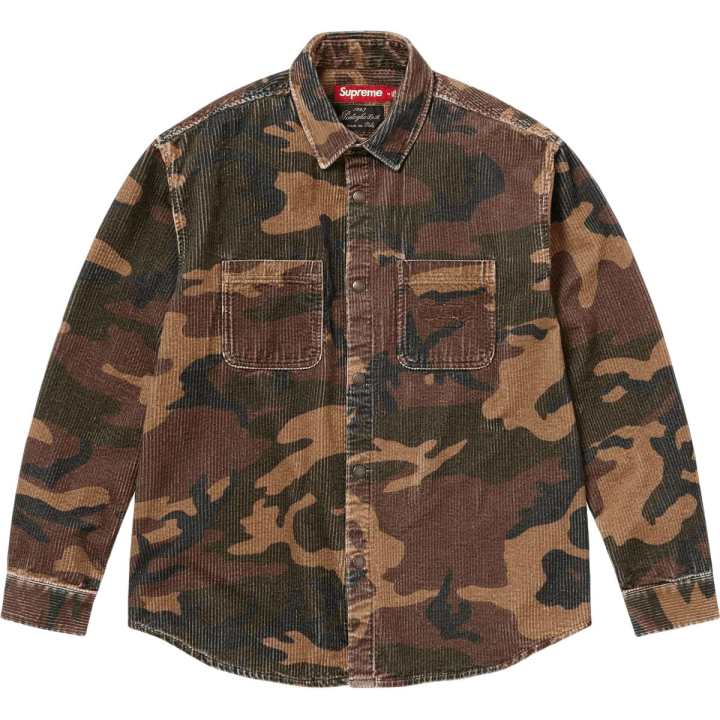 Supreme Supreme FW25 WEEK18 Wide Wale Corduroy Snap Shirt Unisex
