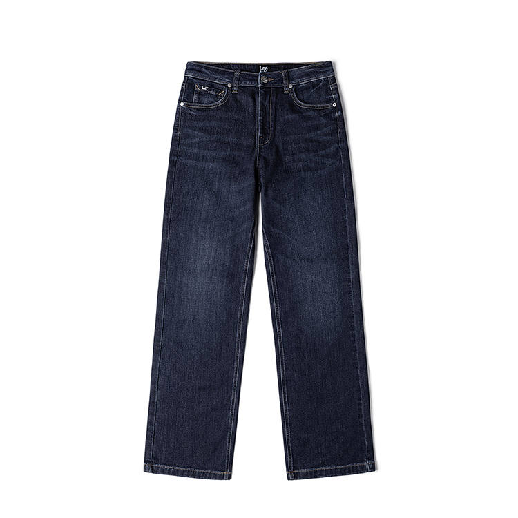 Lee Jeans Women's Dark Blue Thickened Straight Fit Pants