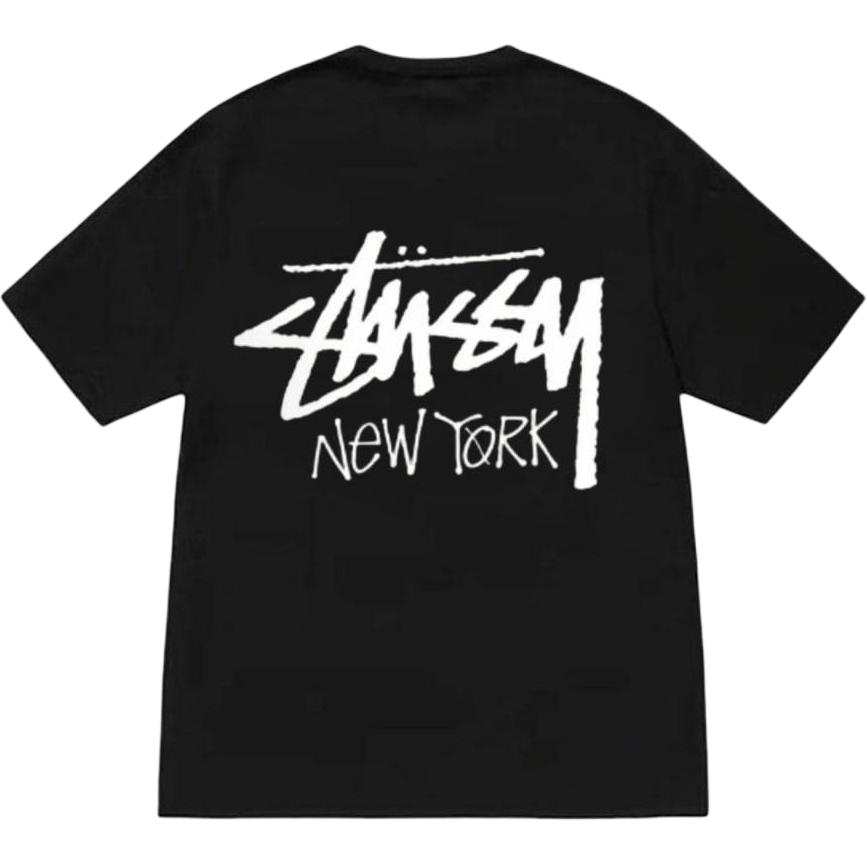 Stussy New York Limited T Shirts Unisex Crew Neck Straight Fit