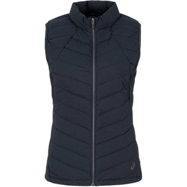 ASICS ASICS Down Vests Women's Black Stand Collar Moderate Other