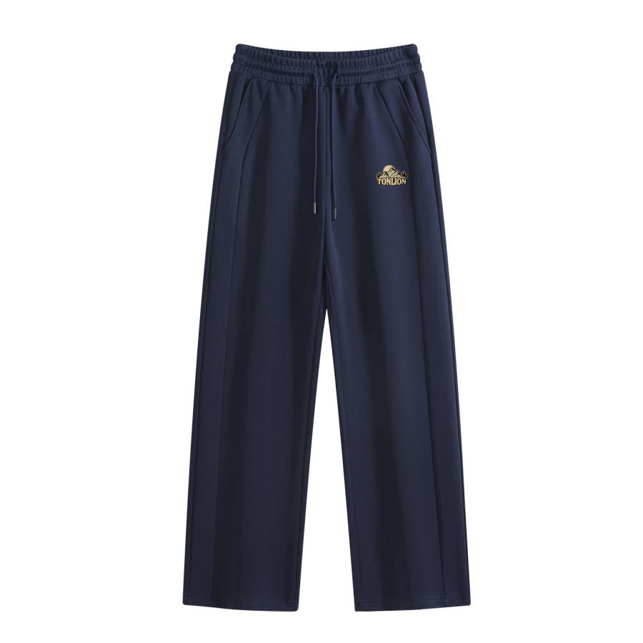 Tonlion Casual Pants Unisex Moderate Straight Fit Pants