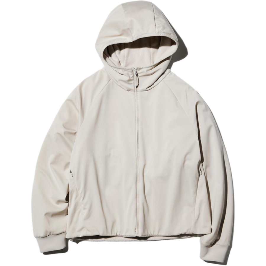 UNIQLO Jackets Women's Light Beige Hooded Moderate Other