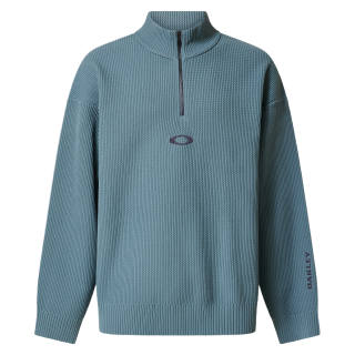 Oakley Sweaters Men's Vintage Denim Blue Stand Collar Moderate