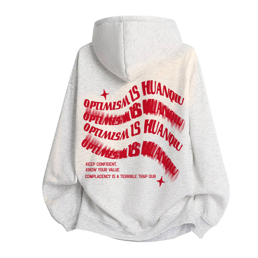 HUANQIU Sweatshirts Unisex Hooded Moderate Heavyweight