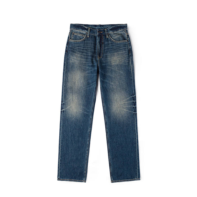 Lee Lee Jeans Men's Dark Blue Moderate Straight Fit Pants