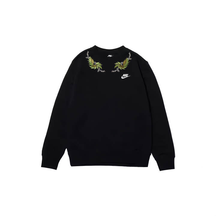 Nike Nike Swoosh Sweatshirts Men's Black Crew Neck Moderate Regular