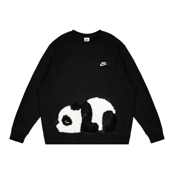 Nike Nike Dri Fit Sweatshirts Unisex Black Crew Neck Moderate Regular