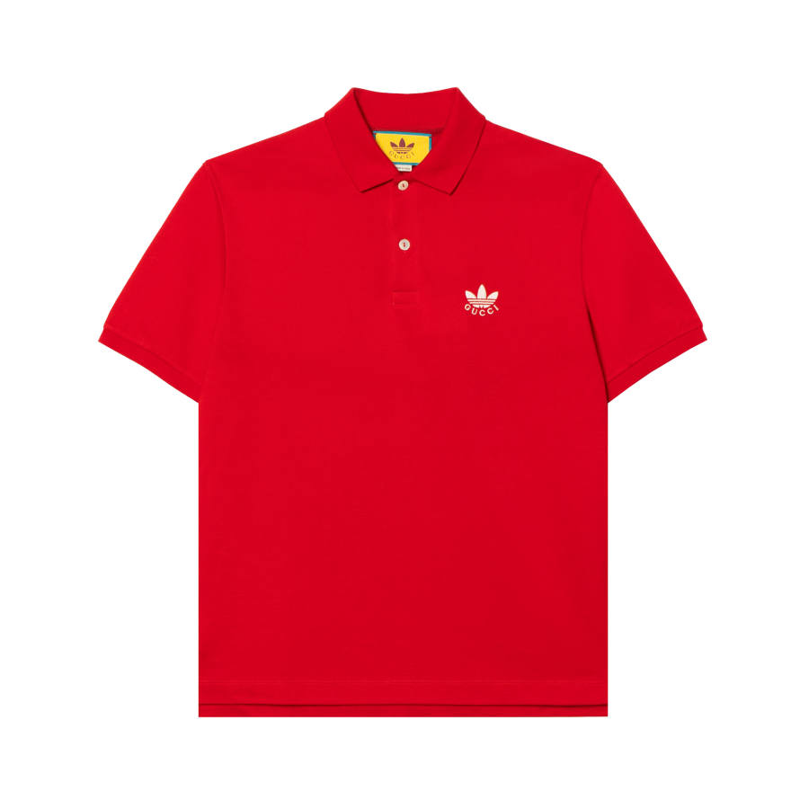 GUCCI x Adidas Originals Polo Shirt Unisex Red