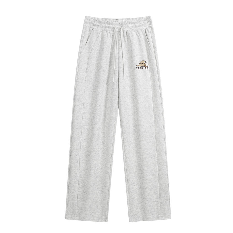 Tonlion Casual Pants Unisex Moderate Wide Leg Pants