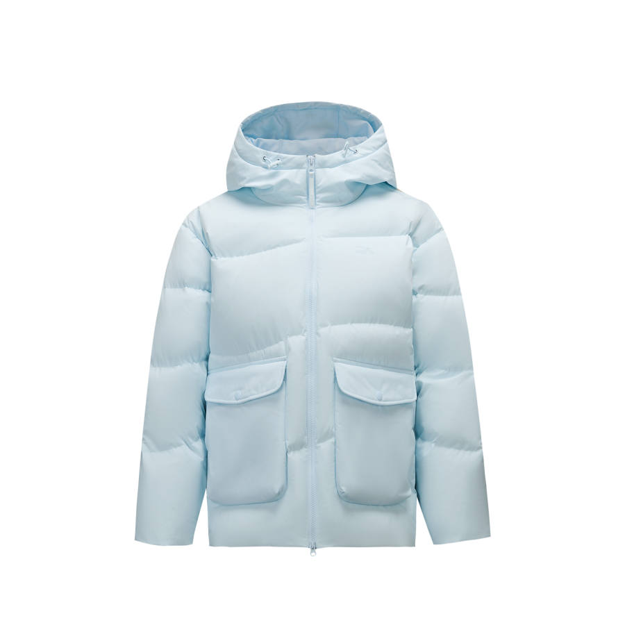 ANTA Down Jackets Women's Frozen Blue 3 Hooded