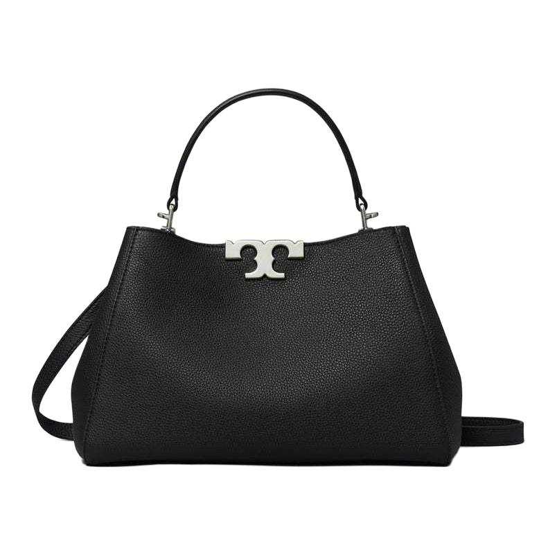 TORY BURCH Eleanor Cow Leather Crossbody Handbag Medium Women's Black