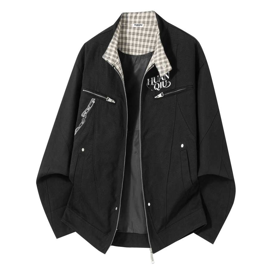 HUANQIU Jackets Unisex Lapel Moderate