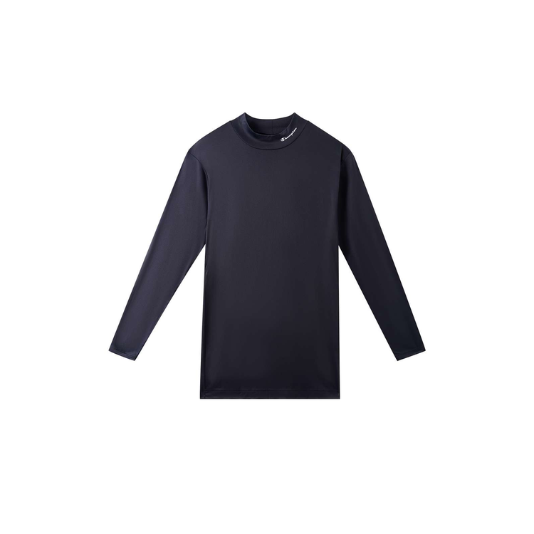 Champion T Shirts Unisex Black Stand Collar Moderate