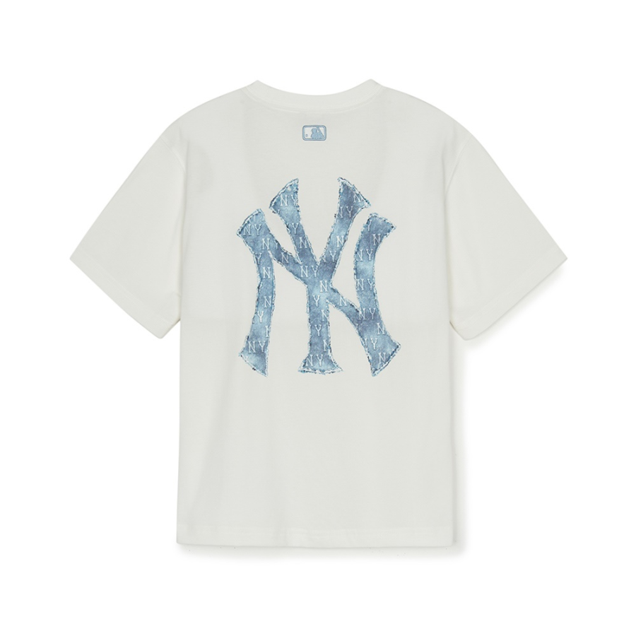 MLB MLB MONOGRAM T Shirt SS25 Ivory White Kids'