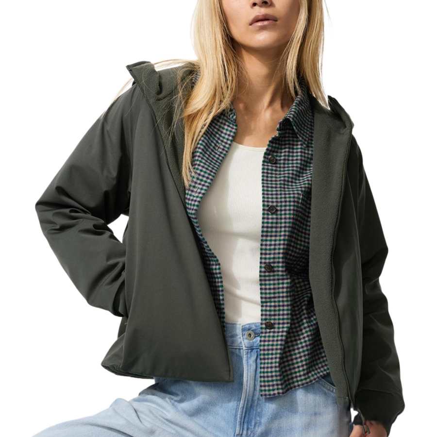UNIQLO Jackets Women's Jasper Hooded Moderate Reversible