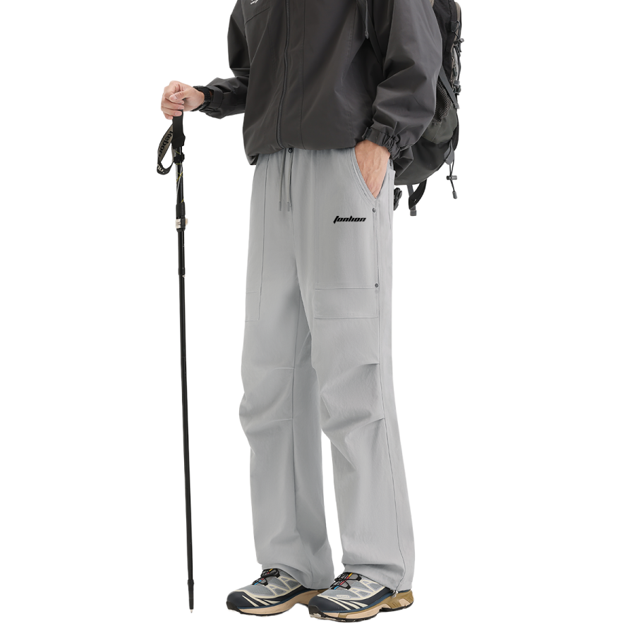 Tonlion Casual Pants Men's Moderate Parachute Pants
