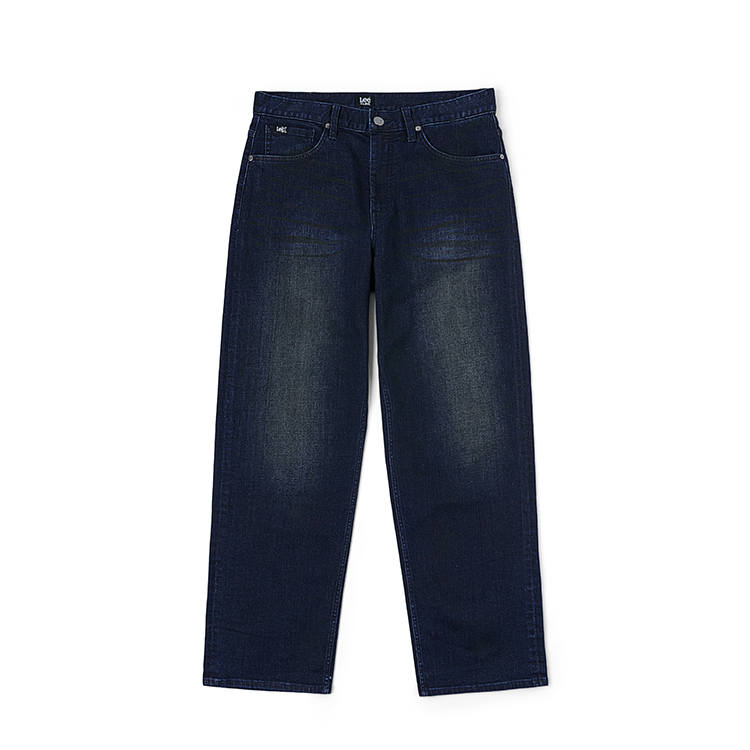 Lee Lee Jeans Men's Dark Blue Moderate Wide Leg Pants