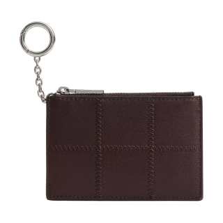 Coachtopia Leather Card Holder Regular Women's Coffee