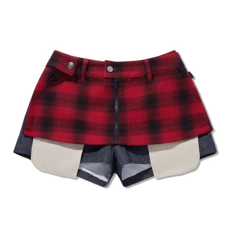 Li-Ning Li Ning Casual Short Skirts Women's Plaid Group
