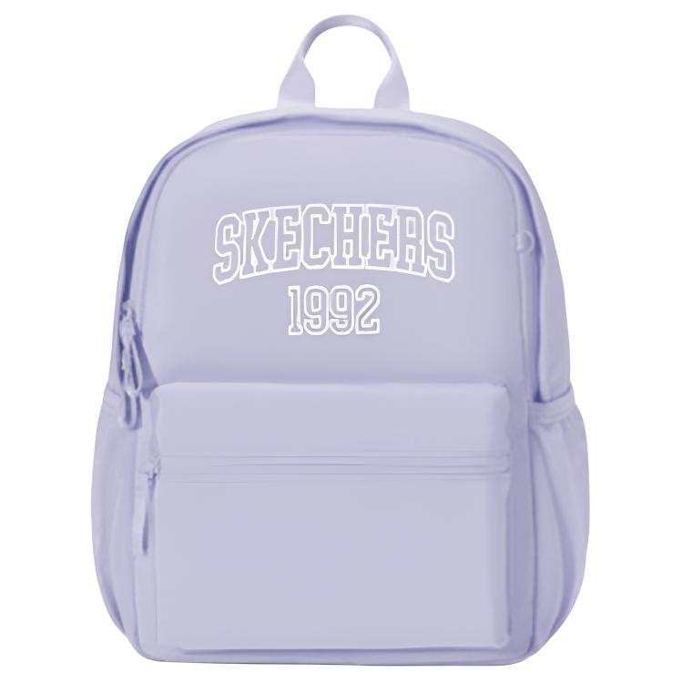 Skechers Comfortable Sports Collection Letter Print Design Backpack Unisex Photinia Purple