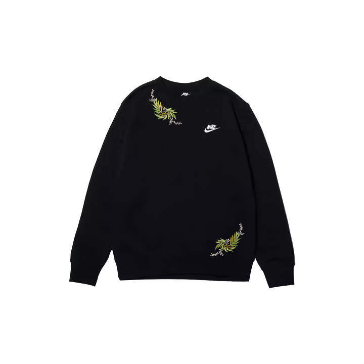 Nike Nike Swoosh Sweatshirts Men's Black Crew Neck Moderate Regular