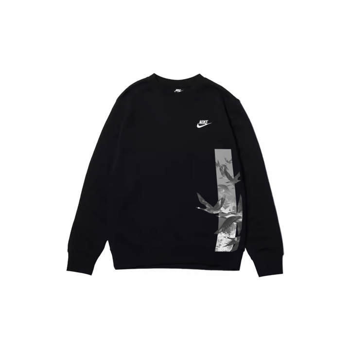 Nike Nike Sweatshirts Men's Black Crew Neck Moderate Regular