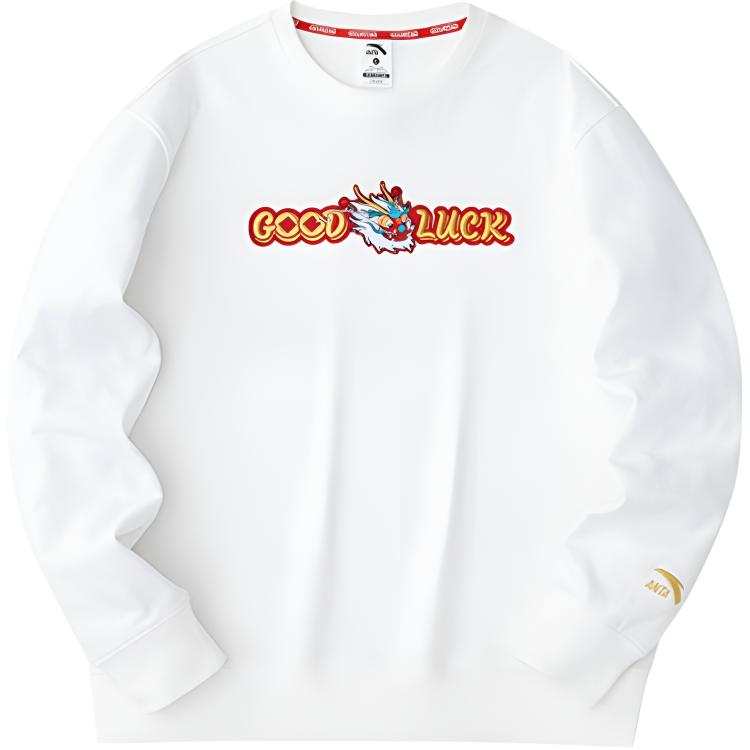 ANTA Anta Life Collection Sweatshirt Men's Papyrus White