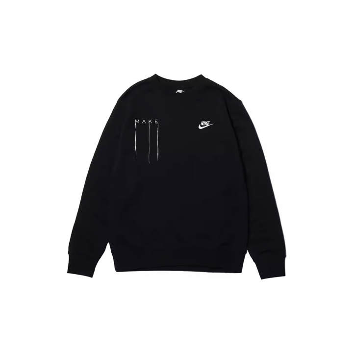 Nike Nike Sweatshirts Men's Black Crew Neck Moderate Regular