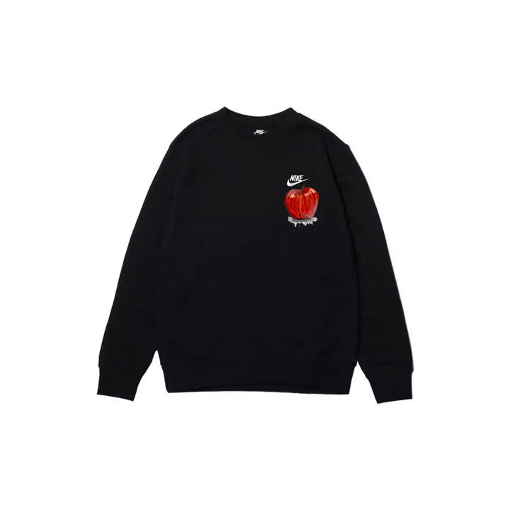 Nike Nike Sweatshirts Men's Black Crew Neck Moderate Regular
