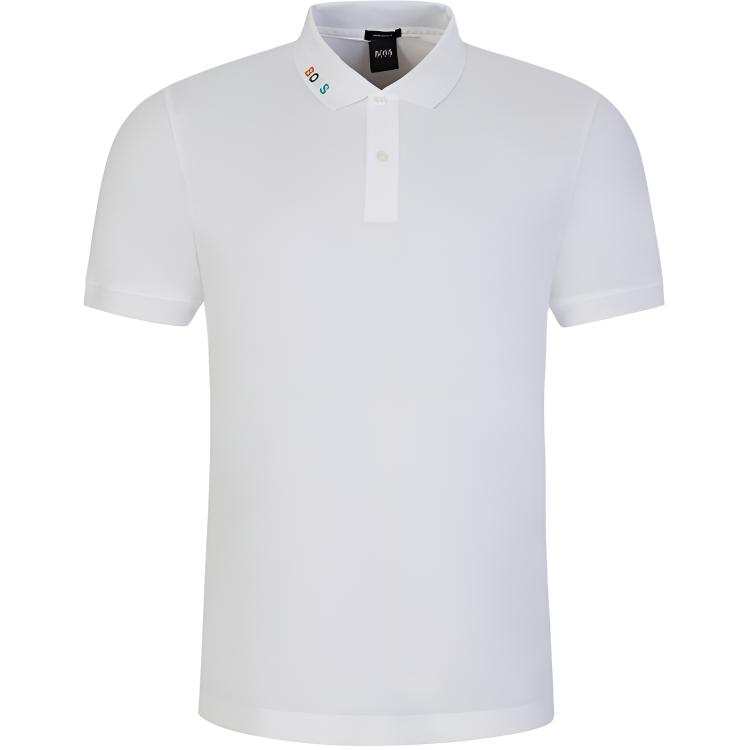 HUGO BOSS Short Sleeved Polo Shirt Men's White