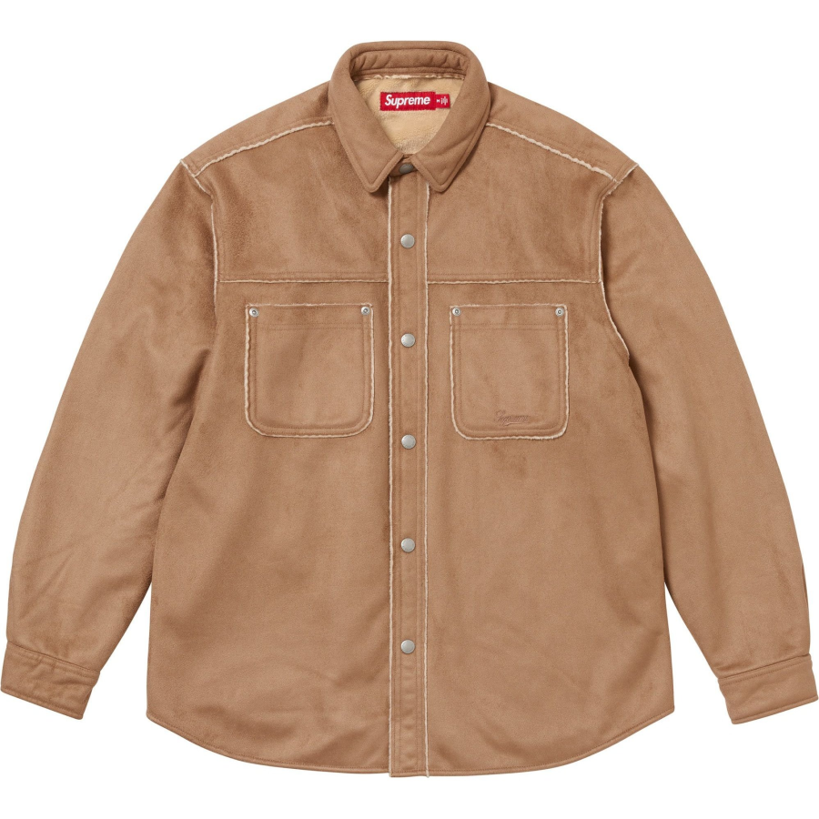 Supreme Supreme FW25 WEEK19 Faux Suede Snap Shirt Unisex